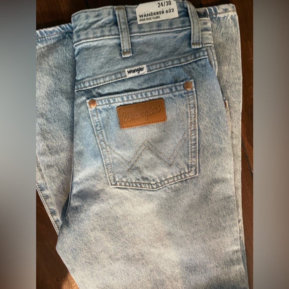 NWT Women's Wrangler Honolua Wanderer 622 High Rise Flare Jeans Size 24X30 - Picture 7 of 10